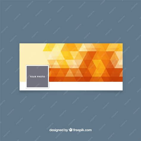 Free Vector | Facebook cover with orange tones