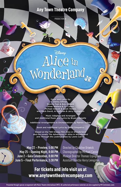 Customize Your Alice in Wonderland JR. Poster Design