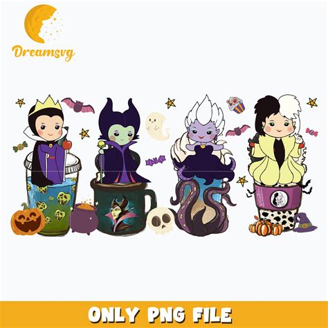 Disney villains halloween png, Halloween png, Digital download ...