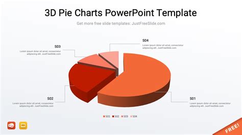3D Pie Charts PowerPoint Template Free Download - Just Free Slide