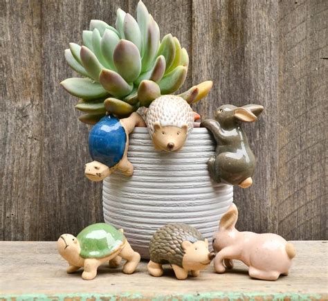Handmade Ceramic Pot Planter Pals Ceramic Pot Hanging Animals | Etsy | Handmade ceramics ...