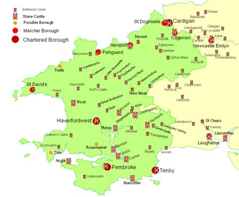 Maps of Welsh Castles - Sarah Woodbury