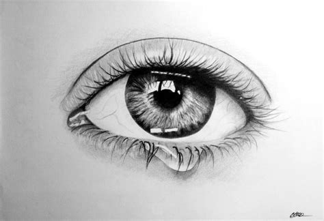 Eye with teardrop by Crisstyana on DeviantArt