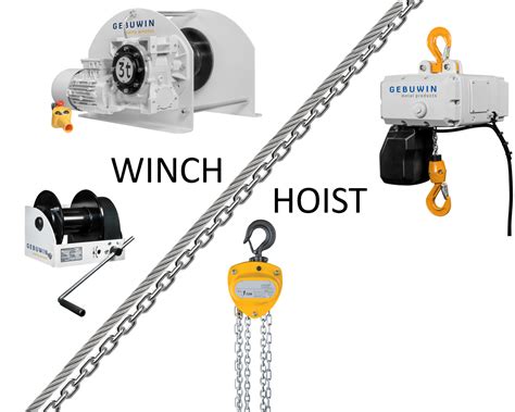 The 4 differences between a winch and a hoist - Gebuwin