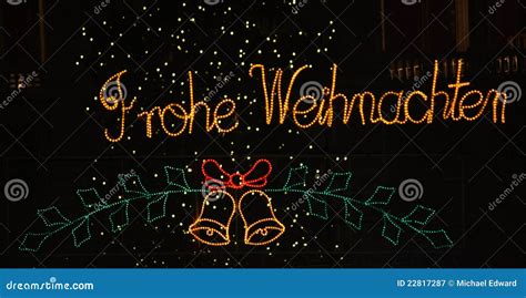 Merry Christmas In German Royalty Free Stock Photography - Image: 22817287