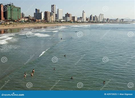 Durban beach editorial image. Image of south, haze, africa - 42972025