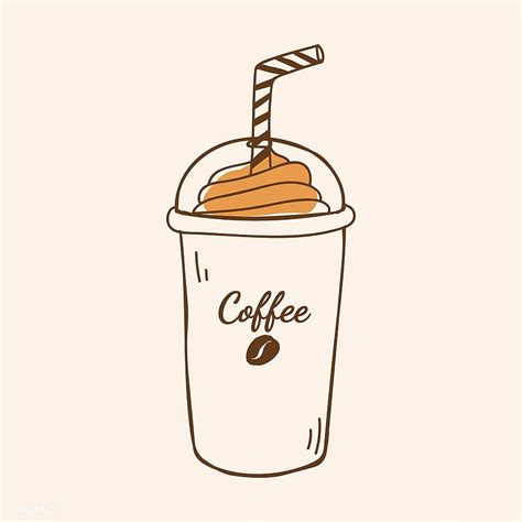 Mocha frappe coffee shop icon vector, aesthetic frappe HD phone ...