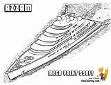 Yacht Coloring Page sketch template