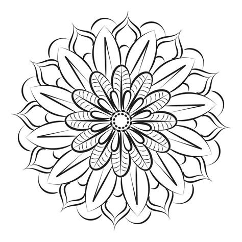 Mandala Art design in circle. 23127638 Vector Art at Vecteezy