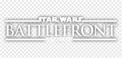 Star Wars Battlefront II Logo, star wars battlefront, white, text, rectangle png | PNGWing