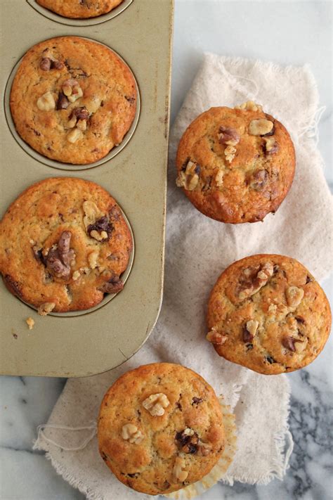 Chocolate Walnut Yogurt Muffins - Cooking with Books