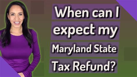 When can I expect my Maryland State Tax Refund? - YouTube