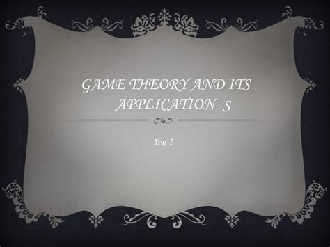 Game theory