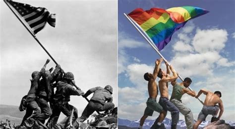 Gay Pride Adaptation Of Iwo Jima Photo Sparks Online Controversy