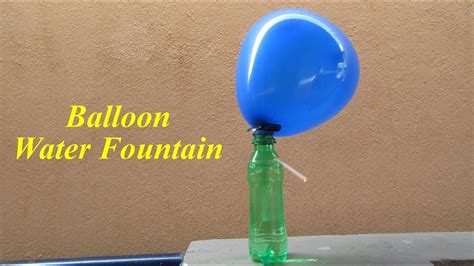 DIY How To Make Balloon Water Fountain Experiment - Easy Science Project for Kids - YouTube