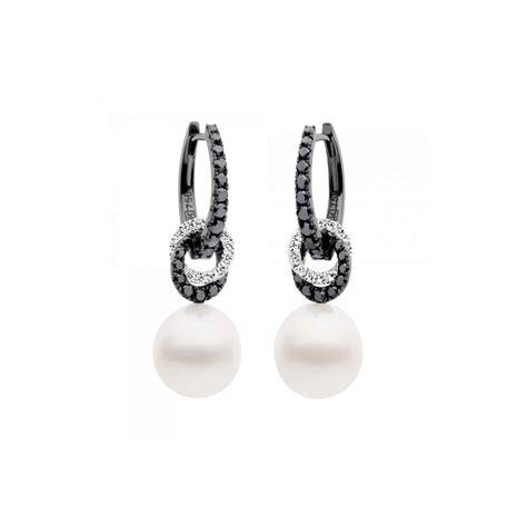 Kailis Detachable Pearl and Black Diamond Angelic Earrings - Fine Jewellery and Argyle Pink ...