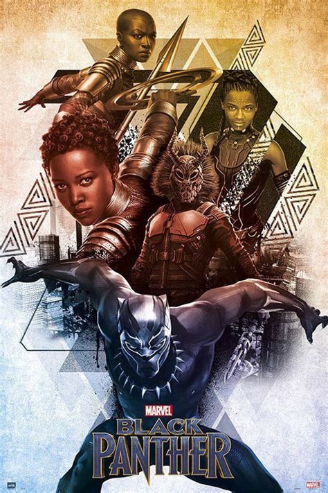 Black Panther - Marvel Movie Poster / Print (Characters) (Size: 24" x 36") - Walmart.com ...