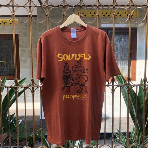 เสื้อยืด kaos BAND SOULFLY VINTAGE VTG ORIGINAL MERCH MAX CAVALERA 2004 ...