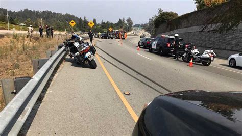 CHP officer hit on Highway 1 in Santa Cruz