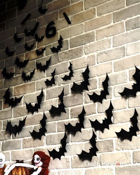 Bats Flying Wall Decor - Halloween DIY | Craft Passion