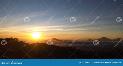 Gunung Prau Sunrise stock photo. Image of prau, cloud - 247806772