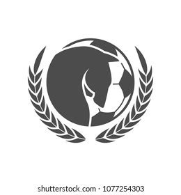 Horse Soccer Team Logo Design Stock Vector (Royalty Free) 1077254303 | Shutterstock