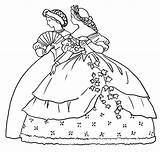 Victorian Fashion Coloring Pages sketch template