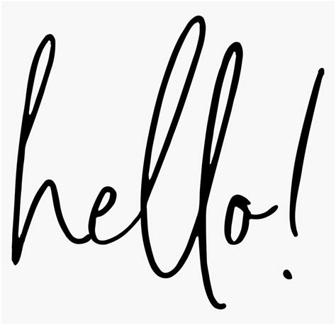 Hello - Calligraphy, HD Png Download , Transparent Png Image - PNGitem