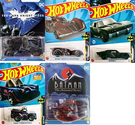 Amazon.com: Hot Wheels Batman 5 Car Set Bundle Version 1 : Toys & Games