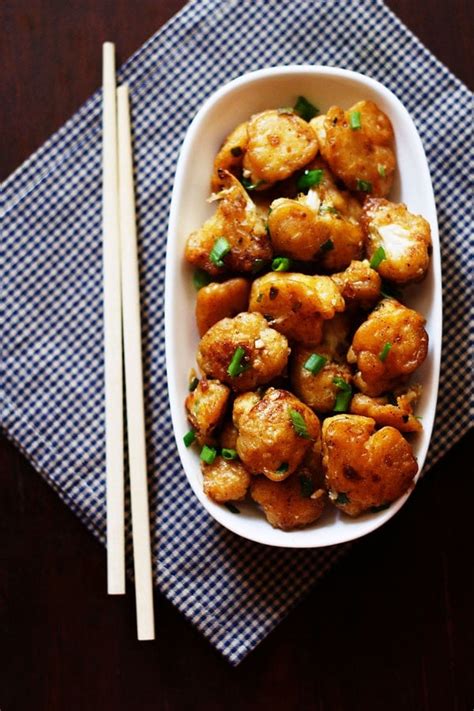 gobi manchurian dry recipe, easy indo chinese dry gobi manchurian recipe