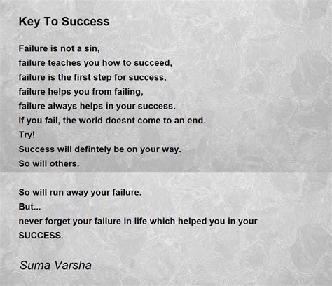 Poem On Perseverance Is The Key To Success - traditionalimage