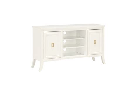 Modern 2 Door TV Console in White at Gardner-White