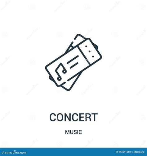 Concert Icon Vector from Music Collection. Thin Line Concert Outline ...