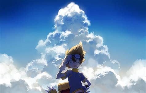 Taichi Kamiya, Tai, Sky, Clouds, Agumon, HD wallpaper | Peakpx