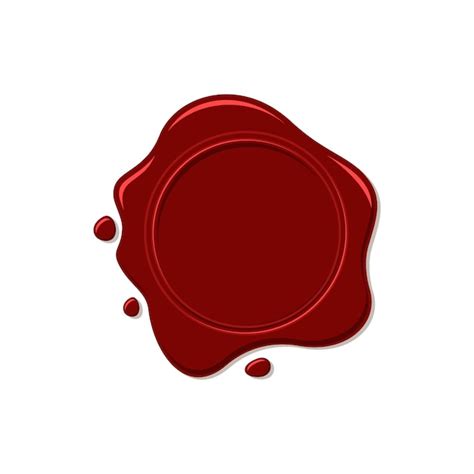 Premium Vector | Red wax stamp logo template vector illustration design vector eps 10