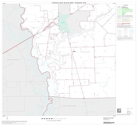 2000 Census County Subdivison Block Map: Ganado CCD, Texas, Block 3 - The Portal to Texas History