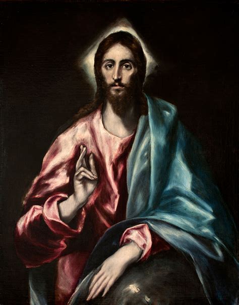 El Greco (Spanish 1541–1614) Christ as Saviour 1610/1614 | Alte kunst ...