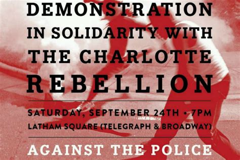 Oakland: Demonstration in Solidarity with the Charlotte Rebellion | It's Going Down