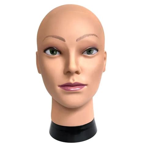 FEMALE BALD MANNEQUIN Head Training Model for Making Wig Hat Display Stand New $45.60 - PicClick