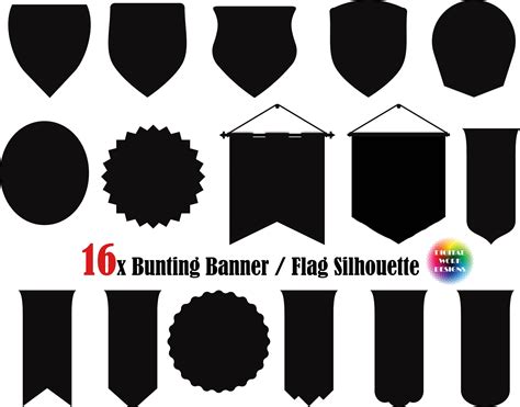 Banners SVG, Pennant Svg, Bunting Flag Svg, Banner Cut File For Cricut ...