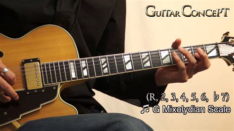 G_Mixolydian Scale - YouTube