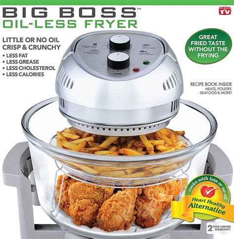 Best Buy: Big Boss Oil-less Air Fryer, 16 Quart, 1300W, Easy Operation with Built in timer ...