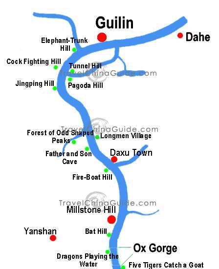 Li River China Map | DNSSOUZA