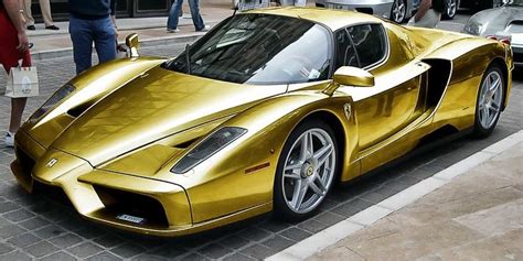 Car & Bike Fanatics: Gold plated Ferrari Enzo