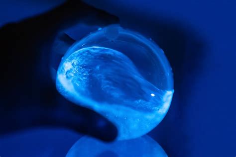 This glowing orb is filled with the same bioluminescent algae found on glowing beaches - Yanko ...