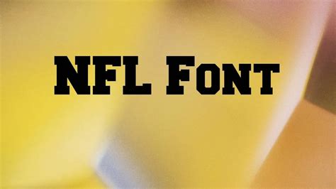 NFL Font Free Download