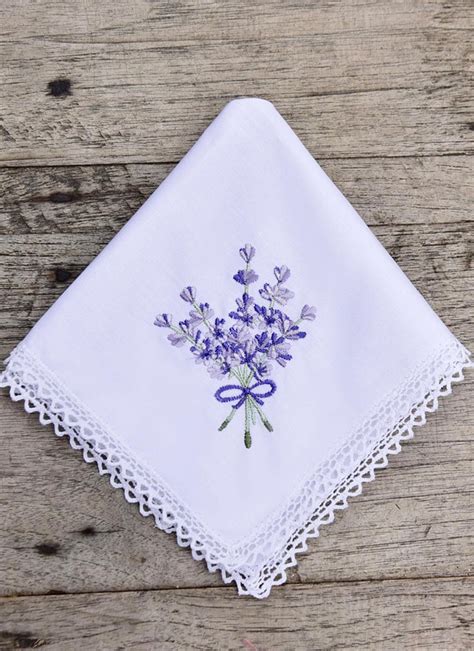 Lavender Embroidered Handkerchiefs Set of 2 | Blarney