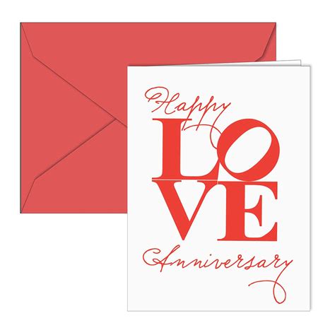 LOVE Happy Anniversary Card