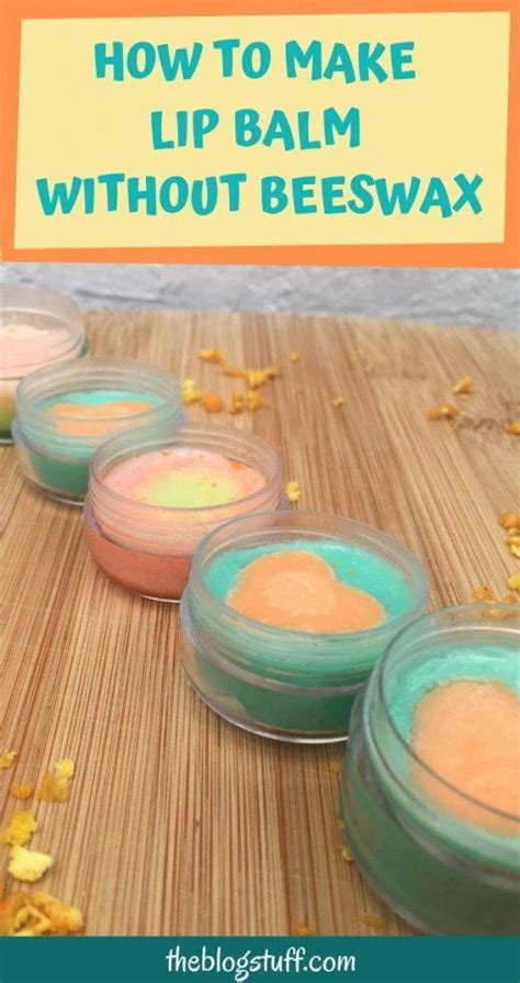 Diy lip balm recipe without beeswax and with Shea butter and soy wax. Moisturize your lips and p ...