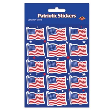 U.S. Flag Stickers | Fiesta Party Supplies